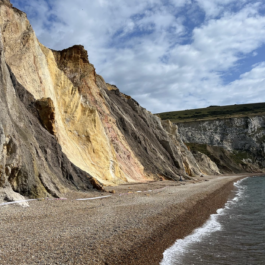 Cliffs with different coloured sands. On the isle of Wight. Ross Woodhall - Action & Lifestyle Photography